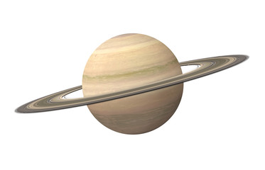 Planet Saturn Isolated - obrazy, fototapety, plakaty