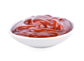 tomato sauce isolated on white background