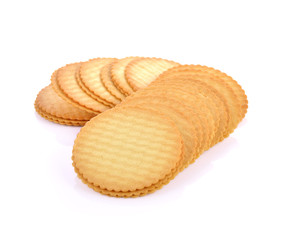 Cracker isolated on over white background