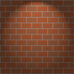 vector background Brick wall and light