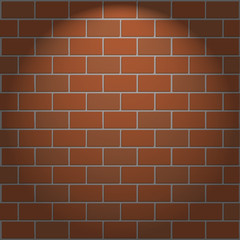 vector background Brick wall and light