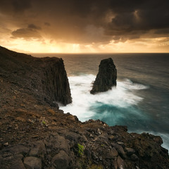 Gran Canaria coast near Agaete in Canary Islands.