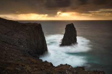 Gran Canaria coast near Agaete in Canary Islands.