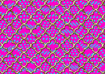 abstract geometric textile fabric design