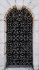 Beautiful door grille pattern in Black and White or Monotone / Monochrome Color.