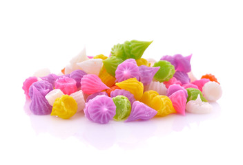Thai dessert, candy aalow isolated on white background