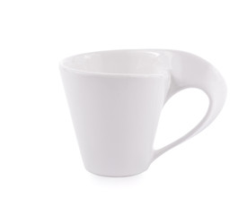 White ceramic mug isolated on a white.