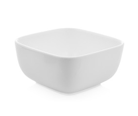 Square Bowl empty on white background