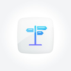 Decision Signpost Modern Gradient Icons Set
