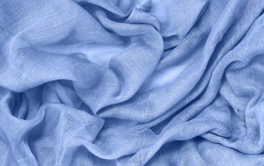 Blue draped fabric texture