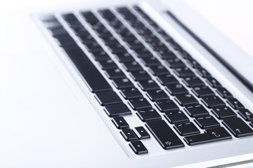 Background of black laptop keyboard
