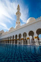 Keuken spatwand met foto the great white mosque in Abu Dhabi, UAE  © Joerg