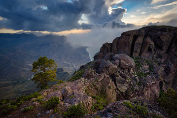 Gran Canaria coast near Agaete in Canary Islands.