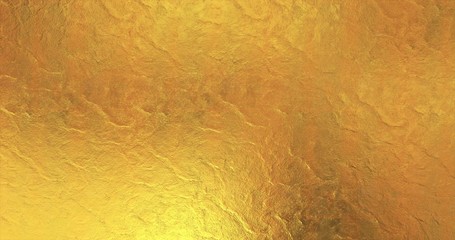 Golden foil background. Gold texture 3D rendering image 3D rendering