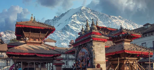 Deurstickers Himalaya Patan. Oude stad in de vallei van Kathmandu. Nepal