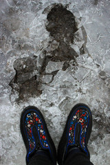 shoes on the ice