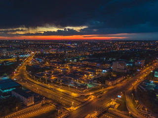 Fototapeta premium Evening city