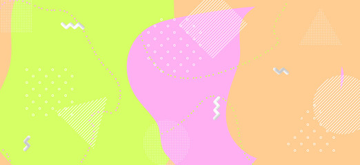 Colorful Geometric Background. Minimal Fluid 