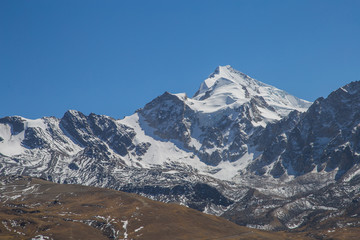 Fototapeta na wymiar Huayna Potosì, the high mountain in Bolivia