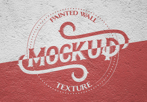 Painted Wall Texture Mockup