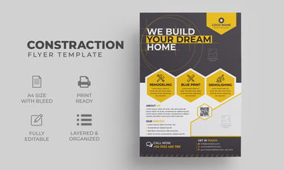 Construction Business Flyer Template