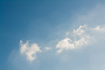 blue sky with white clouds