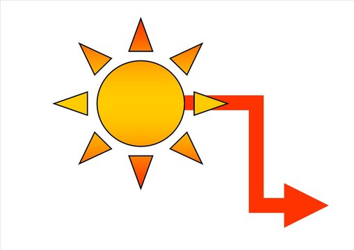 Sole e freccia a gomito