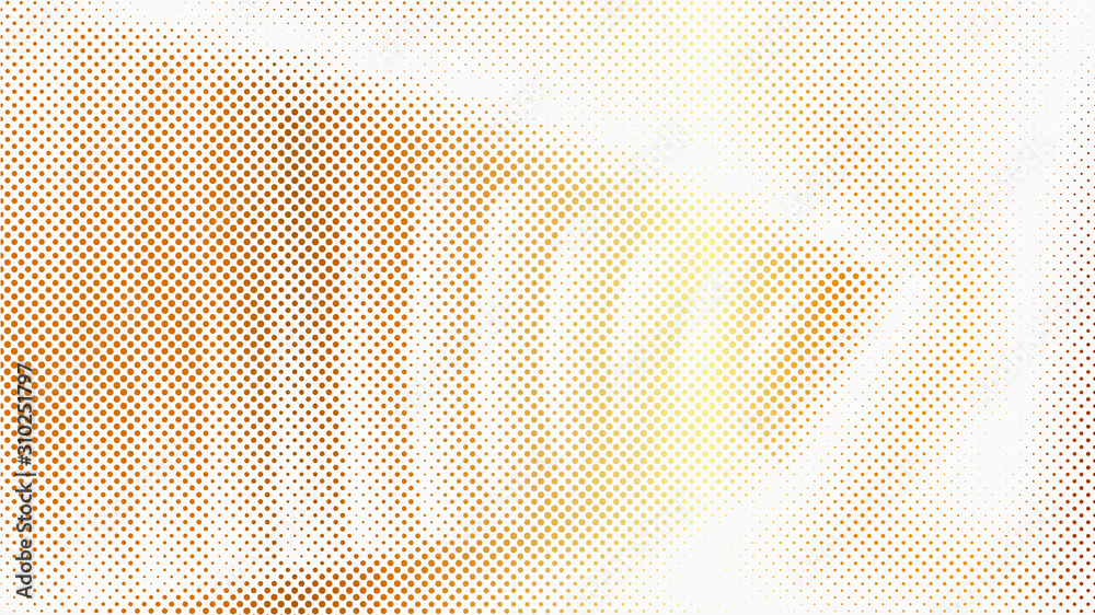 Poster dot gold background, great design for any purposes. gradient dotted background. dot texture backdrop