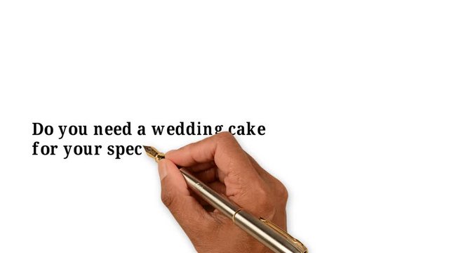Display promotion do you need custom beautiful and sweet wedding cake for you special event bride or anniversary or birthday . Bakery food and beverage business store 2d animation  animated Video 