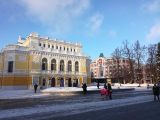 Naklejka premium Drama Theatre in Nizhny Novgorod