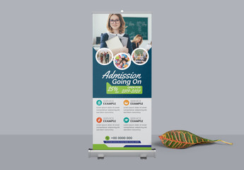 School Rollup Banner Layout