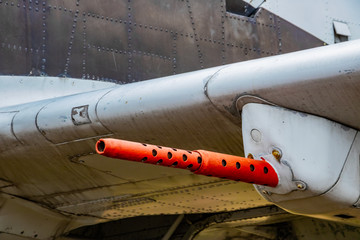  old fighter plane machine gun