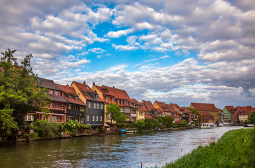 Fototapeta premium Waterfront houses Little Venice Bamberg Old Town Bavaria Germany