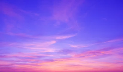 Fotobehang Colorful sunset in the sky © Natalia