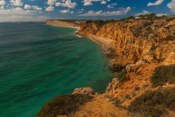 Portugal, Algarve, Praia do Barranco do Martinho, Landschaft bei Lagos