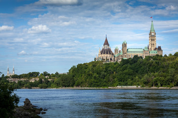 Fototapeta na wymiar Parliament buildings in Ottawa Ontario Canada