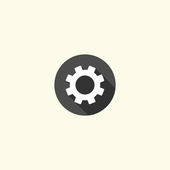 Setting gear flat icon design