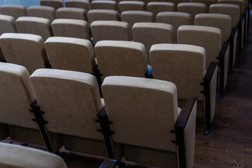 Seats in the cinema and concert hall