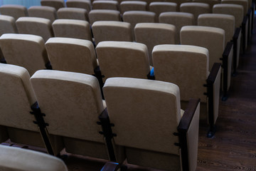 Obraz premium Seats in the cinema and concert hall
