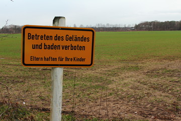 Lustiges Schild