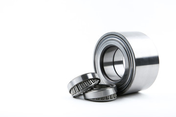 different bearings on a white background