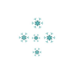 Snowflake color icon. Elements of winter wonderland multi colored icons. Premium quality graphic design icon on white background
