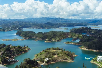 Foto op Canvas Landscape of the El Peñol Reservoir, Guatapé. Antioquia Colombia © castellanos80