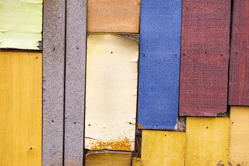 Vintage wooden wall or floor background and texture. Old weathered wooden plank painted