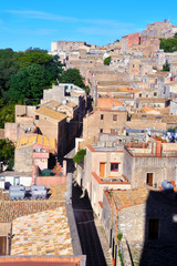 view of the historic center of Erice Sicily