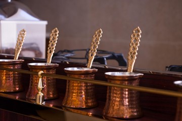 copper Turks for making coffee