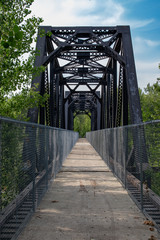 Train trestle bridge now a walking trail