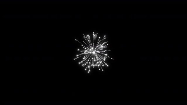 Pink Fireworks with Alpha Channel(Transparent Background) 4k 30 Fps 