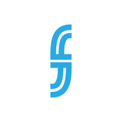 Line logo concept initial letter s for business vector eps 10