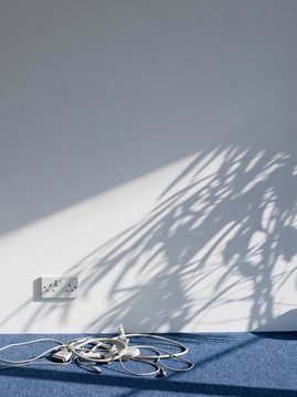 Electrical Cables On Floor In Empty Room